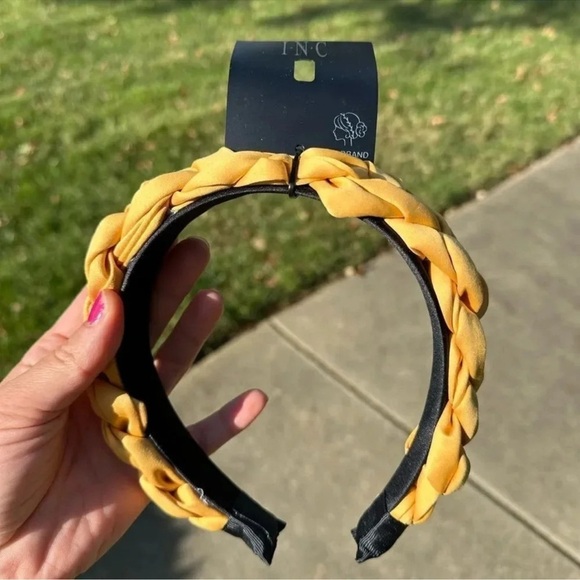 INC International Concepts Accessories - Butter Yellow Braided Headband NWT